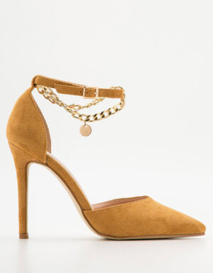 goves suete gold chain camel2