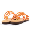 leather sandals strass lourakia orange3