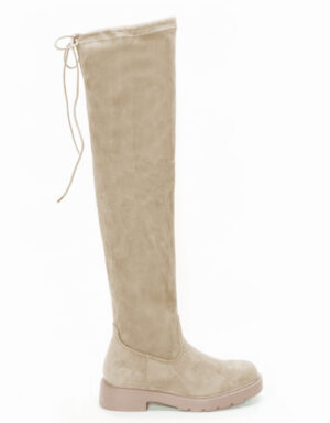suede over the knee boots beige3