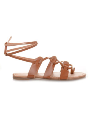 Δερμάτινα σανδάλια lace up