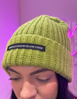 Knitted Beanie Lime