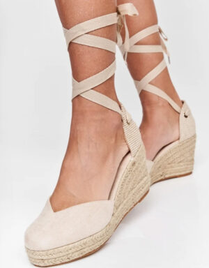 Platform Espadrilles Beige