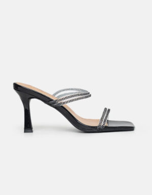 Strass Mules Black