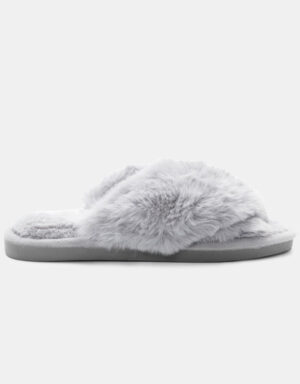 Furry Slippers Grey