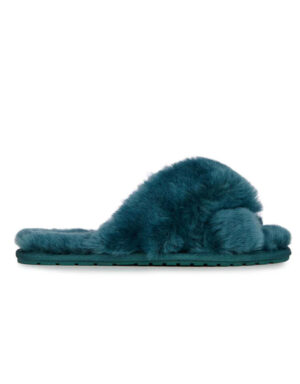 Furry Slippers Petrol