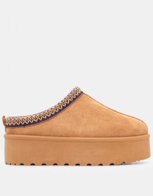 Suede Slippers Camel
