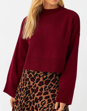 Knitted Blouse Wine