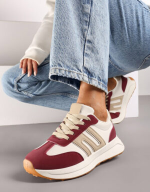 Flatform Sneakers Bordeaux