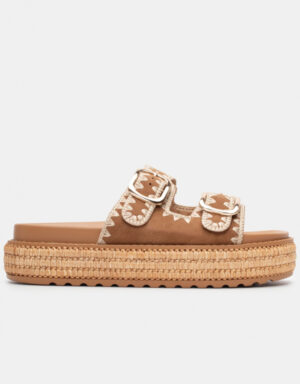 Flatform Sandals Camel
