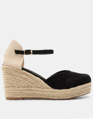 Suede Espadrilles Black