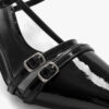 Slingback Shiny Pumps Black