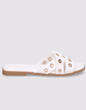 Flat Sandals White