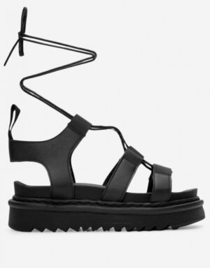 Lace Up Flatform Sandals