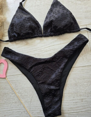 Floral Satin Bikini