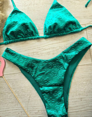 Floral Satin Bikini