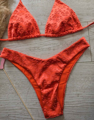 Floral Satin Bikini
