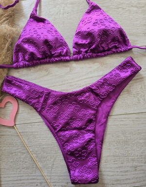 Floral Satin Bikini