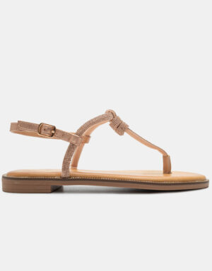 Flat Strass Sandals