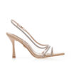 Slingback Clear Strass Heels