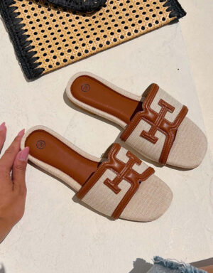 Flat Sandals Camel