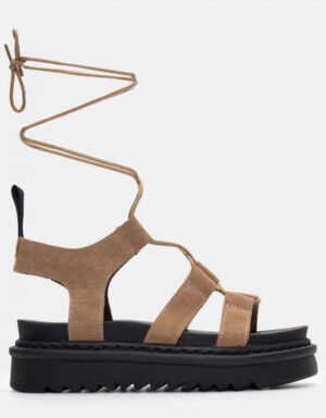 Lace Up Flatform Sandals