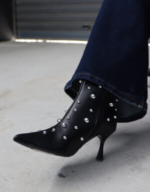 Pointy Ankle Boots Black