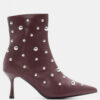 Pointy Ankle Boots Wine