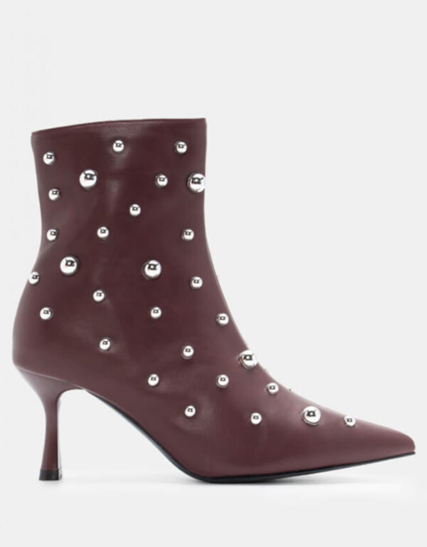 Pointy Ankle Boots Wine