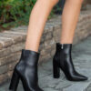 Leather Ankle Boots Black