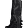 Cowboy Leather Buckle Boots