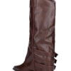 Cowboy Leather Buckle Boots