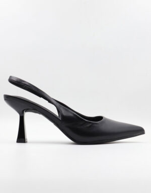 Slingback Leather Pumps Black