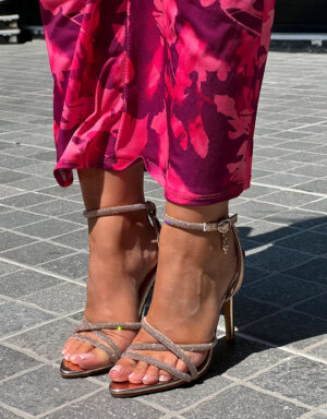 Strass Strap High Heels