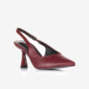 Slingback Leather Pumps Wine
