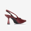 Slingback Leather Pumps Wine